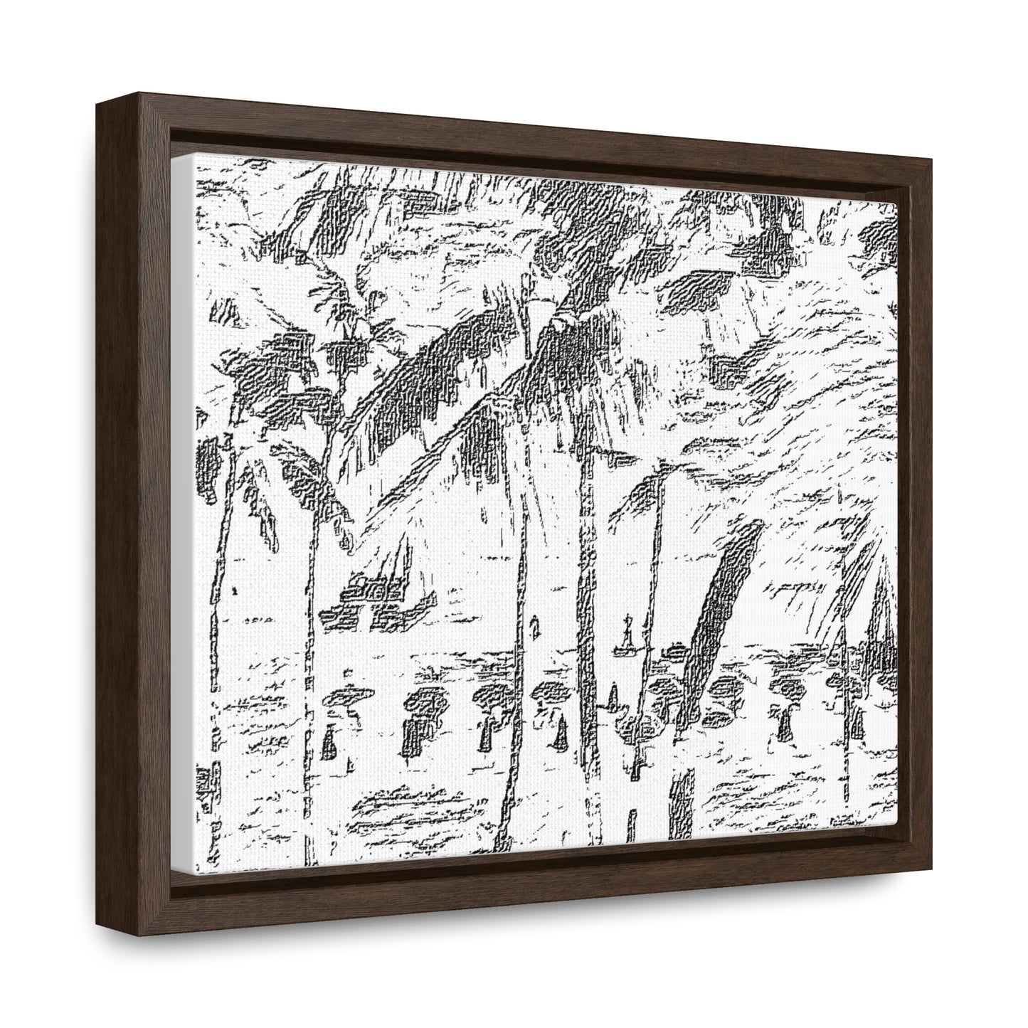 Gallery Canvas Wraps, Horizontal Frame ... "The Royal Hawai'ian: Waikiki Beach_Beach" ... Honolulu, HI ... Ocotber 2014 (Halloween) ... Original Works ...