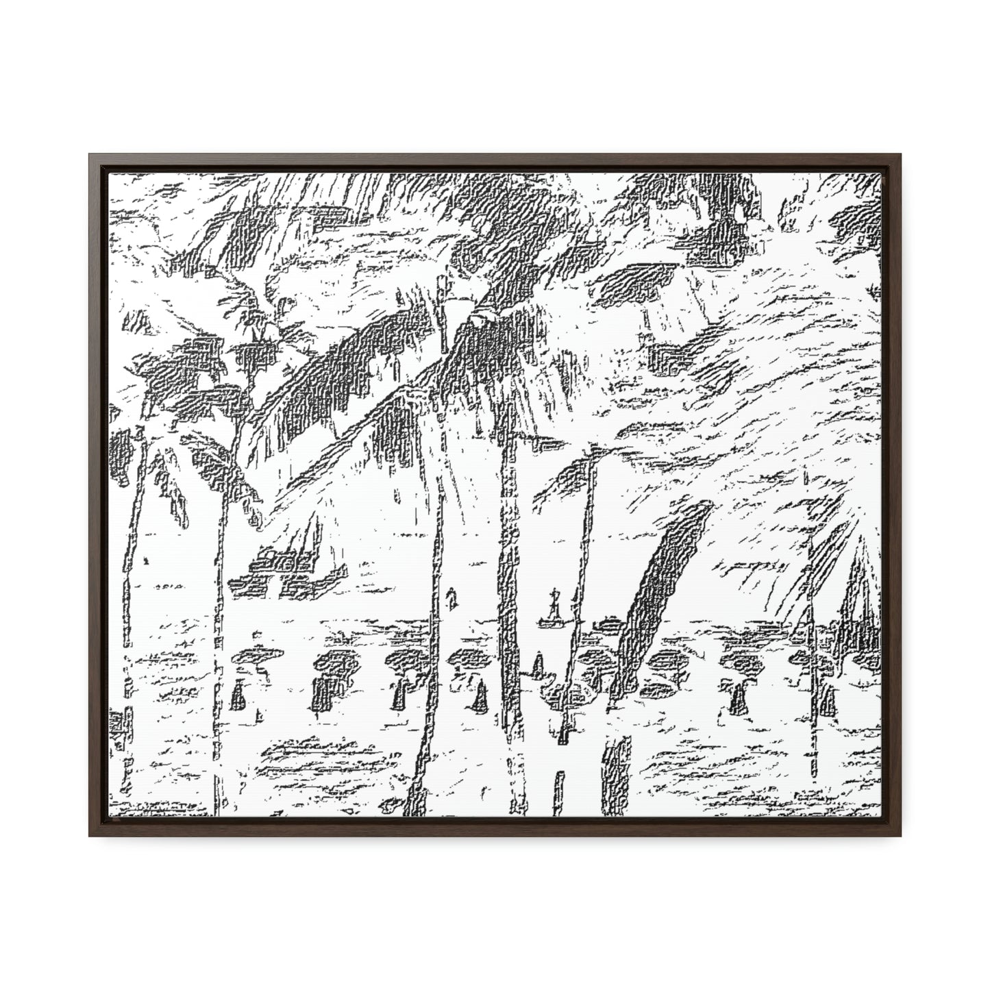 Gallery Canvas Wraps, Horizontal Frame ... "The Royal Hawai'ian: Waikiki Beach_Beach" ... Honolulu, HI ... Ocotber 2014 (Halloween) ... Original Works ...