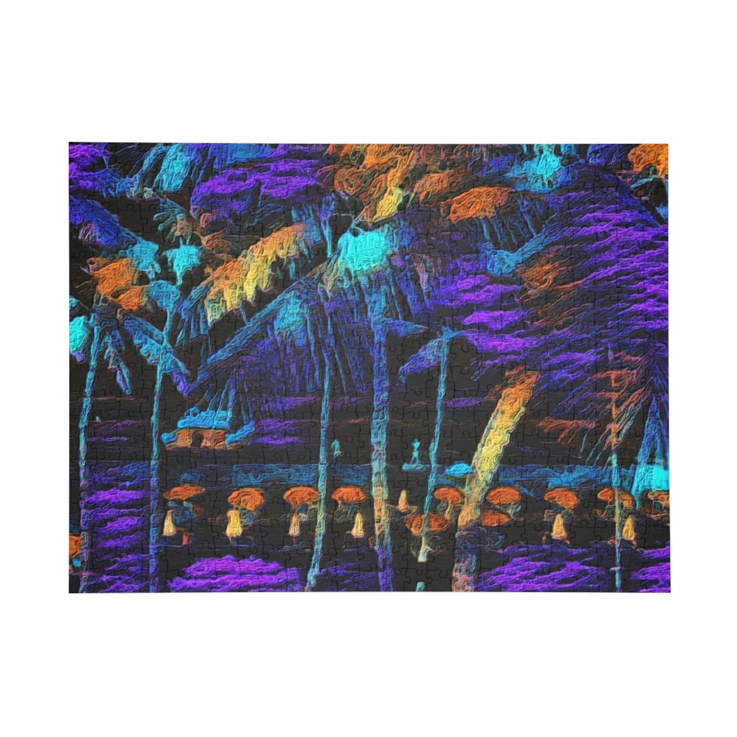 Puzzle (96, 252, 500, 1000-Piece) ... "The Royal Hawai'ian: Waikiki Beach_Beach" ... Honolulu, HI ... Ocotber 2014 (Halloween) ... Original Works ...