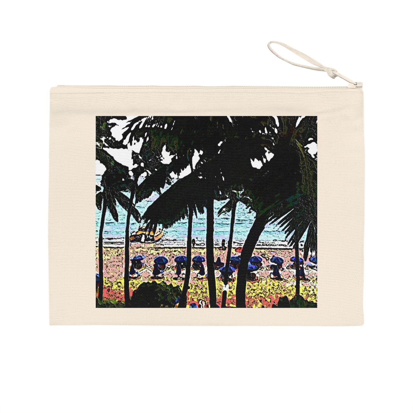 Pencil Case ... "A Beautiful Beach Amongst The Palms" ... The Outrigger Waikiki, Honolulu, Oahu ... Original Works ...