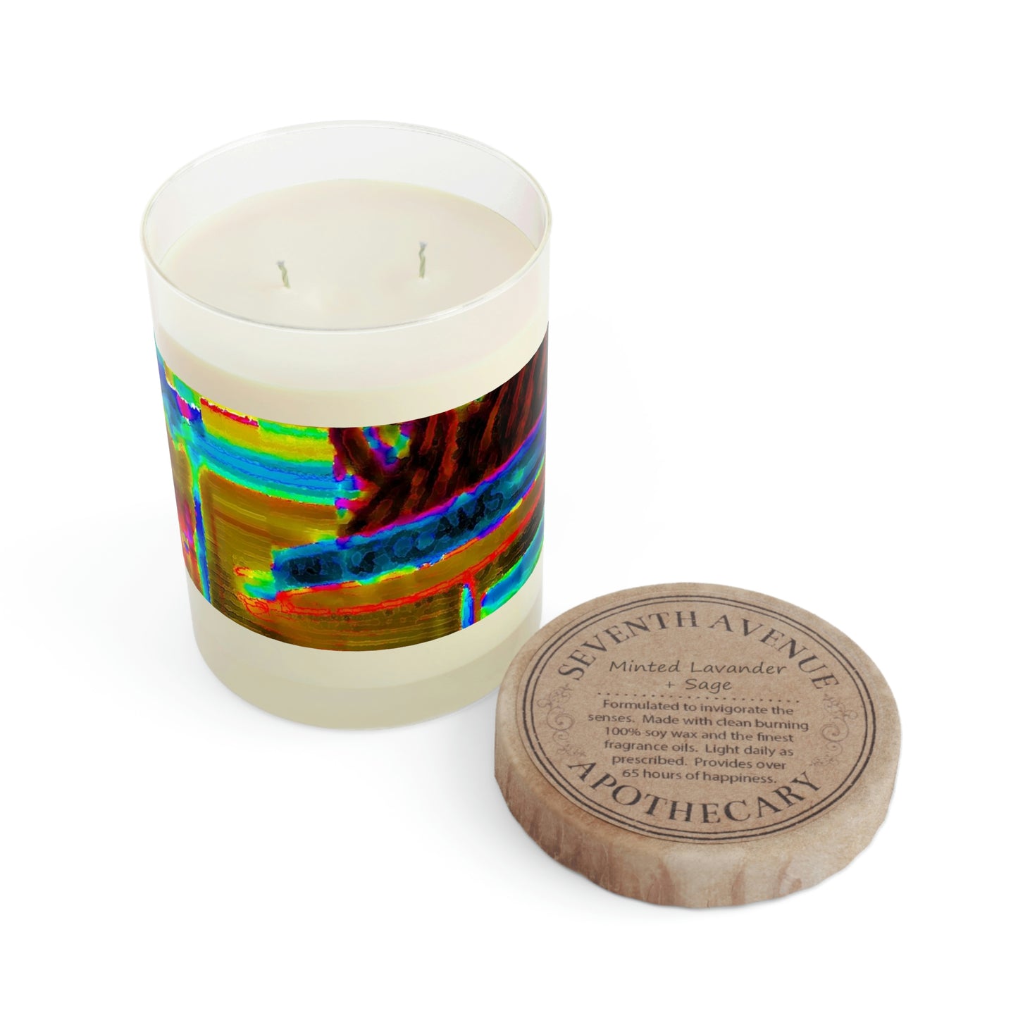 Scented Candle - Full Glass, 11oz ...  In-A-Hurry & Stressed? ... Remember: Keep "Clam" ... Clam_Happy ...  'Ivars: Seattle Waterfront' ... Personal Archives ... Original Works ...