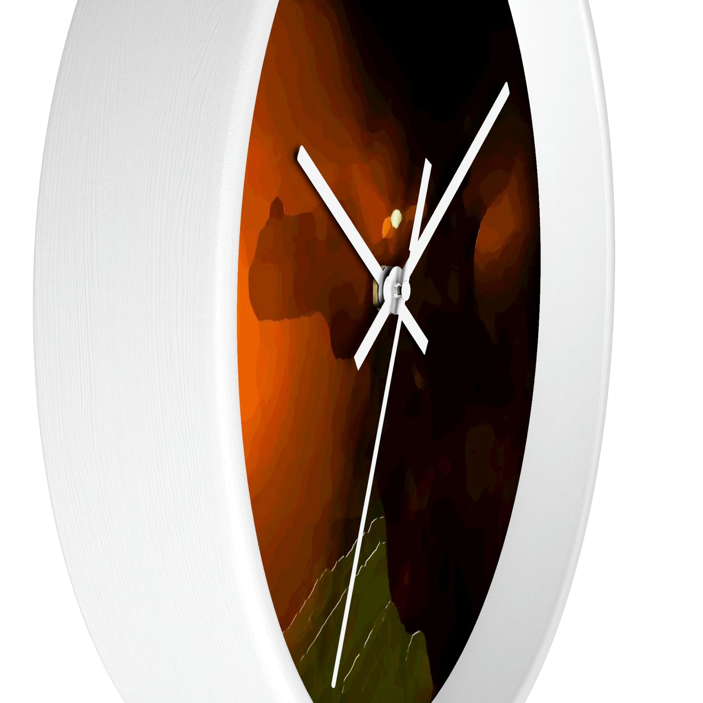 Wall clock ... Ruger .357 Magnum Early-Morning-Target-Practice ... 'Circa April 2022' ... Original Works ...
