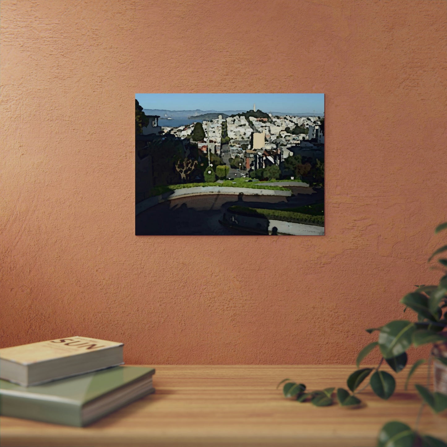 Aluminum Composite Panels ... "A Very Curvy Road With Outstanding Views" ... 'Keep You Eyes On The Road!' ... Lombard St, SF, California ... Family Archives (Father) ... Original Works ...