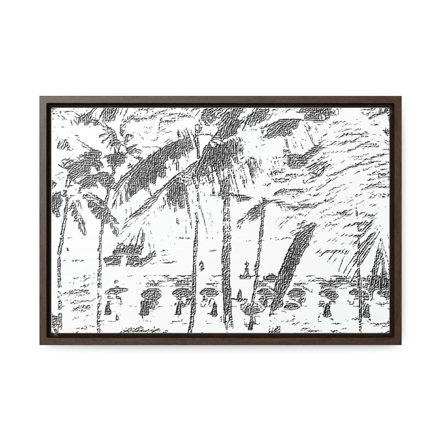 Gallery Canvas Wraps, Horizontal Frame ... "The Royal Hawai'ian: Waikiki Beach_Beach" ... Honolulu, HI ... Ocotber 2014 (Halloween) ... Original Works ...