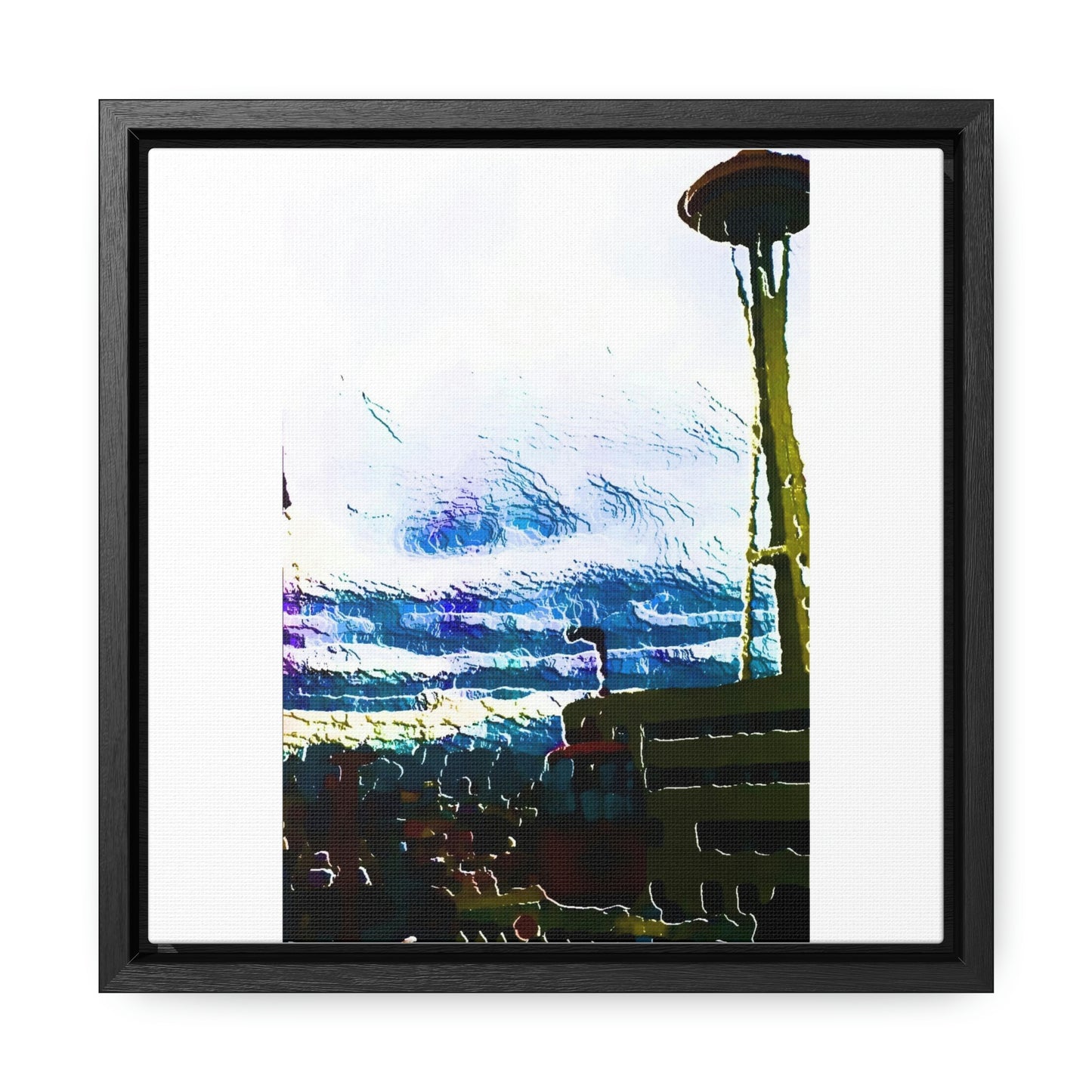 Gallery Canvas Wraps, Square Frame ... Air Tram-Way Gondola & Seattle Space Needle: Seattle World's Fair: 1962 ... Original Works ...
