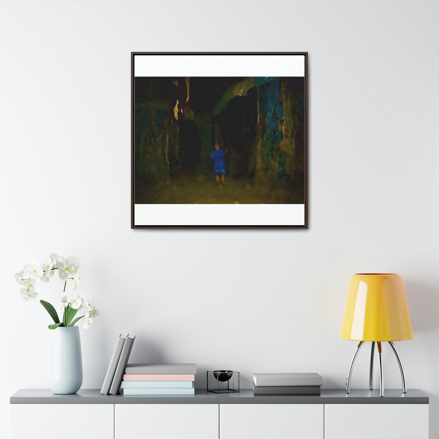 Gallery Canvas Wraps, Square Frame ... Jesuit Philosophy ... "In The Polynesian Banyans ..."