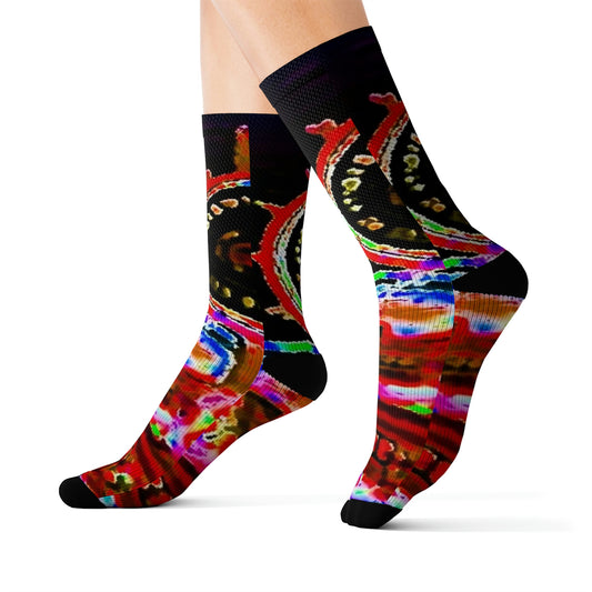 Sublimation Socks ... "No.9 Fishermen's Grotto - Fishermen's Wharf, SF, California" ... Family Archives: 1970's ... Original Works ...