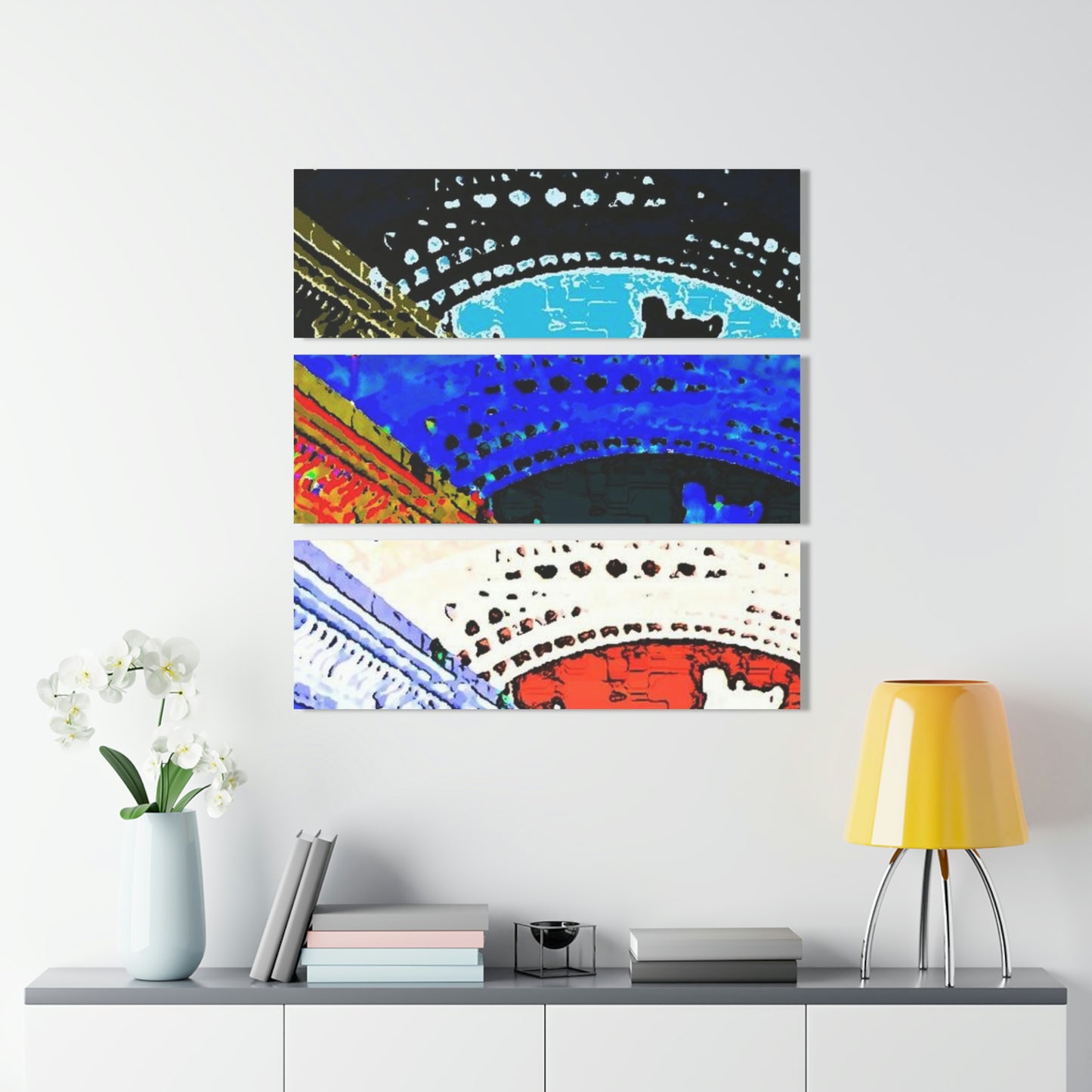 Acrylic Prints (Triptych) ... Le Tour D'Eiffel ..."Along The Water" ... Barbara Joan Bonnell-Holt ... Le Voyage De Paris: 1972 ... Original Works ...