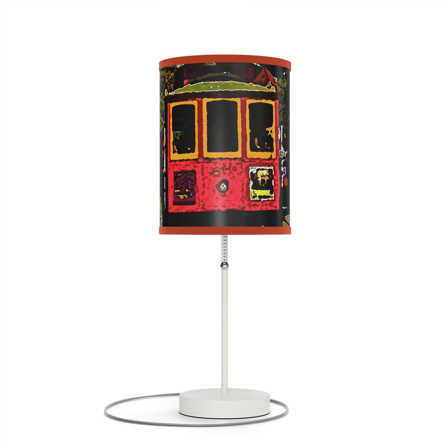 Lamp on a Stand, US|CA plug ... San Francisco ... 'A Rice-A-Roni-A-San Francisco Treat' ... "A Cable Car Classic" ... Family Archives: 1973 ... Original Works ...