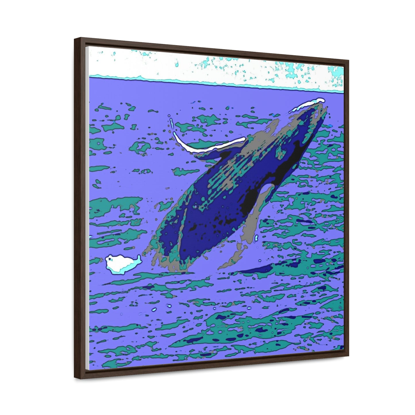 Gallery Canvas Wraps, Square Frame ... Baby Humpback Breaching ... Maui, HI: April 2022 ... "Family Archives: KPH" ... Original Works ...