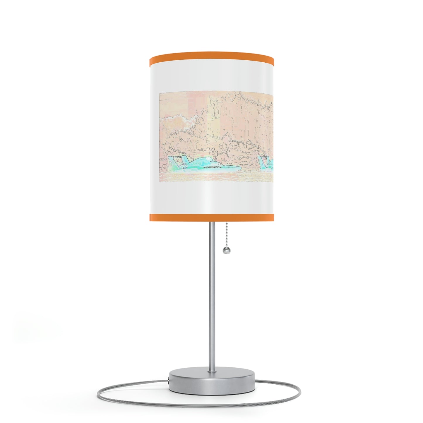 Lamp on a Stand, US|CA plug ... Seattle Columbia Cup On Lake Washington ... "Dave Wilcox Heads For The Win" ... Associate Gift-Photo ... Original Works ...