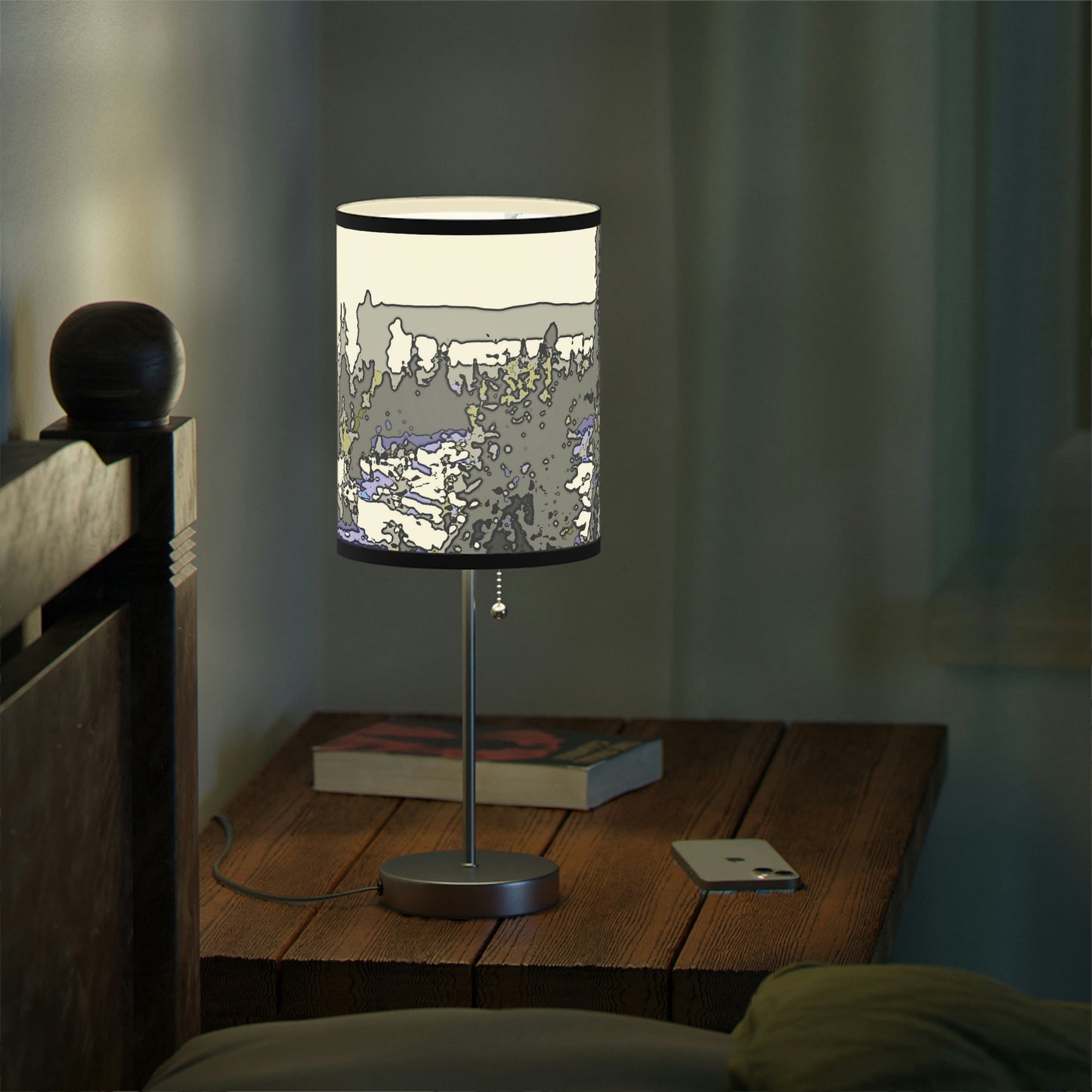 Lamp on a Stand, US|CA plug "A Very Remote Mountain Neighborhood" ... Only Cabins In This Environment ... Cenrtal Idaho ...