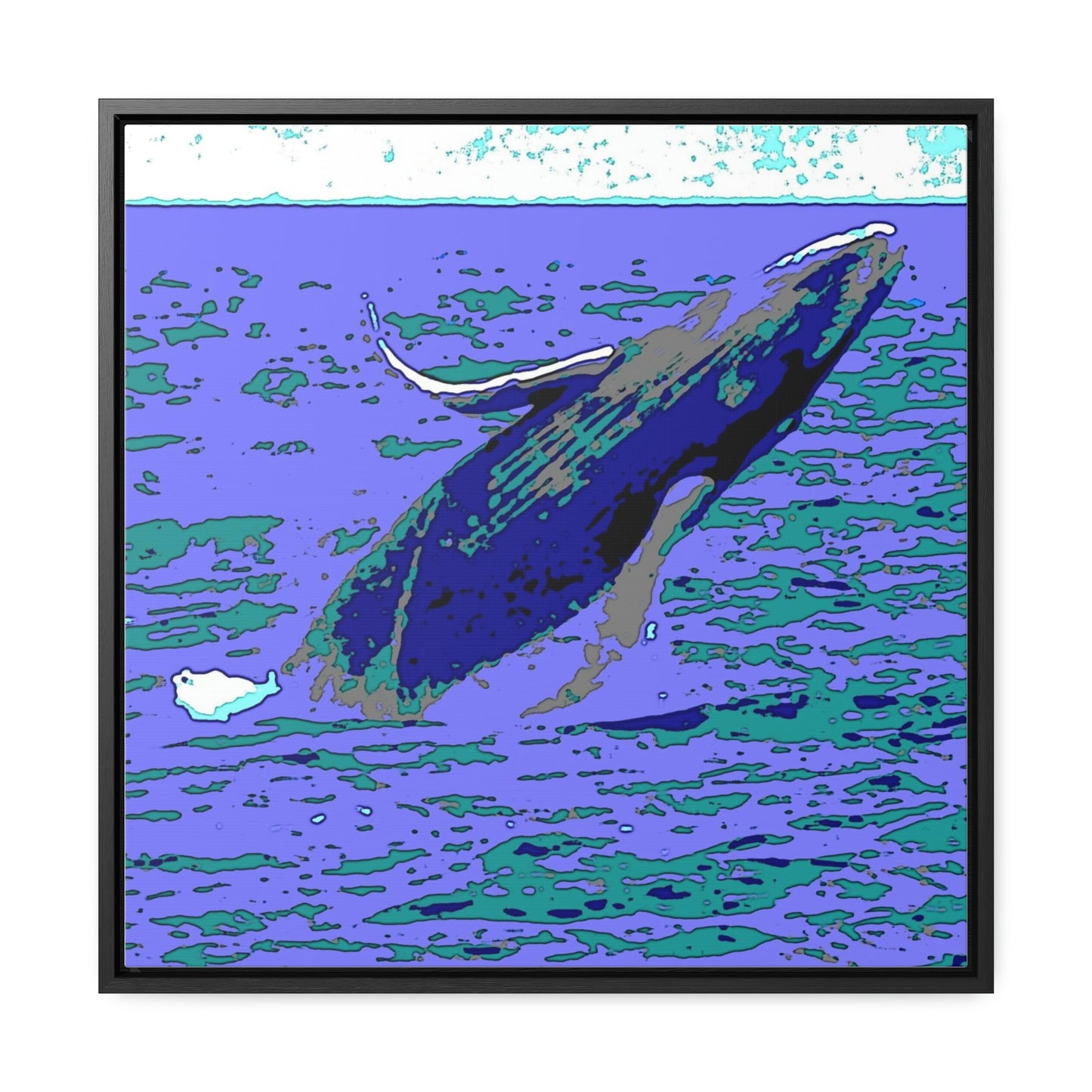 Gallery Canvas Wraps, Square Frame ... Baby Humpback Breaching ... Maui, HI: April 2022 ... "Family Archives: KPH" ... Original Works ...