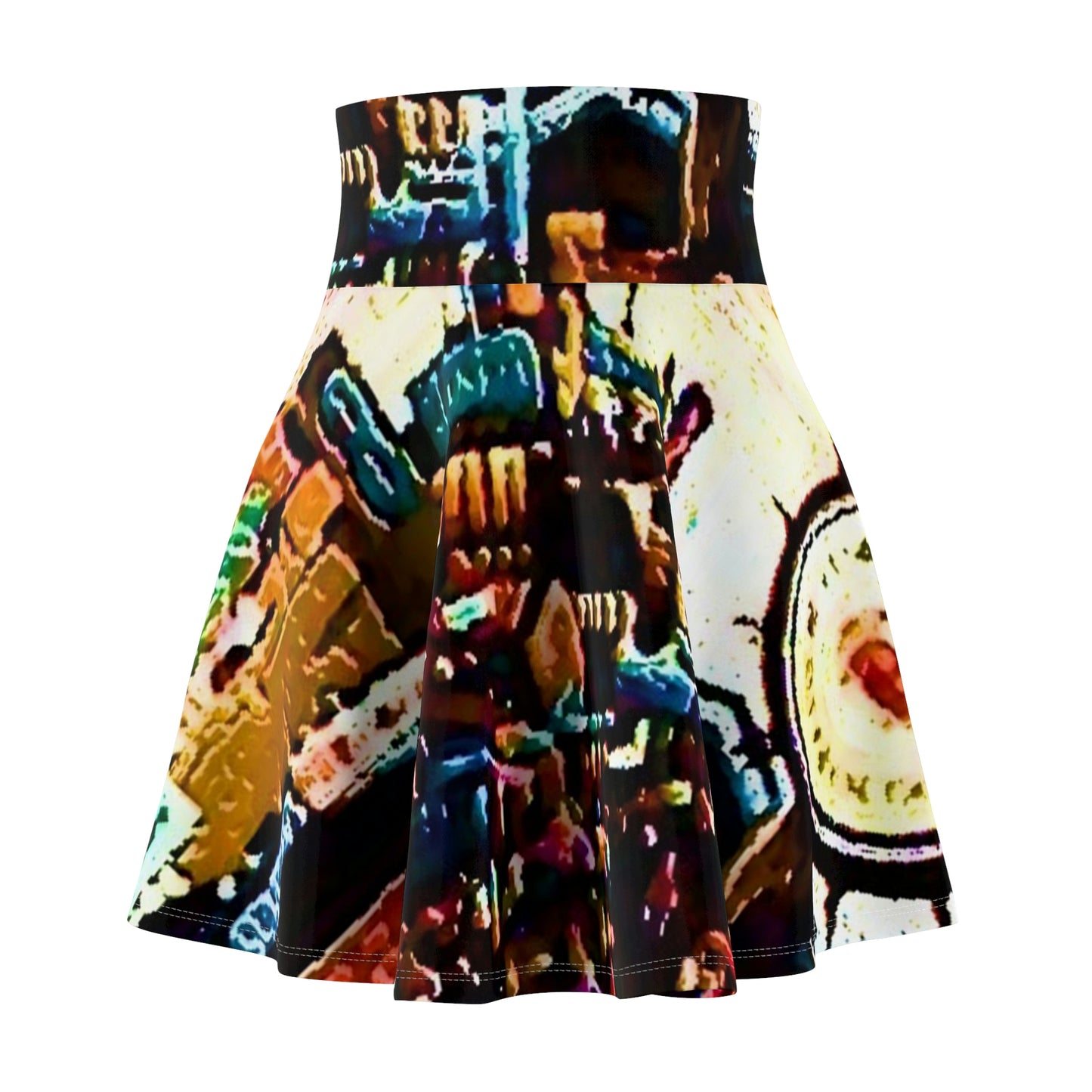 Women's Skater Skirt ... "No.9 Fishermen's Grotto - Fishermen's Wharf, SF, California" ... Family Archives: 1970's ... Original Works ...