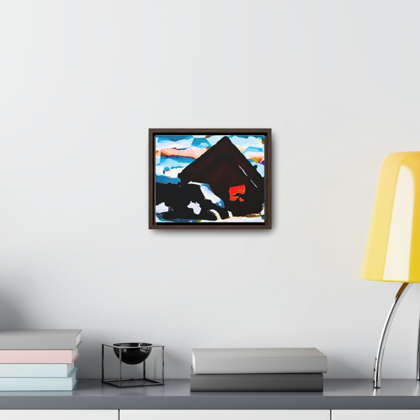 Gallery Canvas Wraps, Horizontal Frame ... After An Intense Snow Storm ... 'Digging Out' ... A Vehicle & Cabin "In The Mountains" ... March 2023 ... Original Works ...