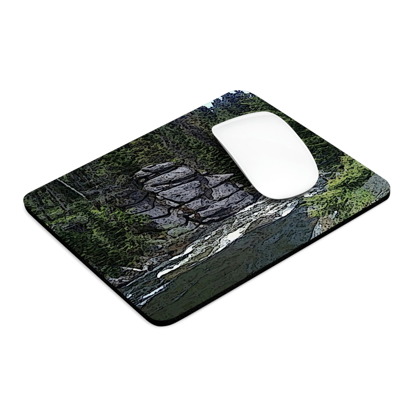 Mouse Pad ..."I Am Innocent" ... Tricky-Dick Immortalized ... Nixon Rock: Along The River ... Central Idaho, Summer 2020 ... Original Works ...