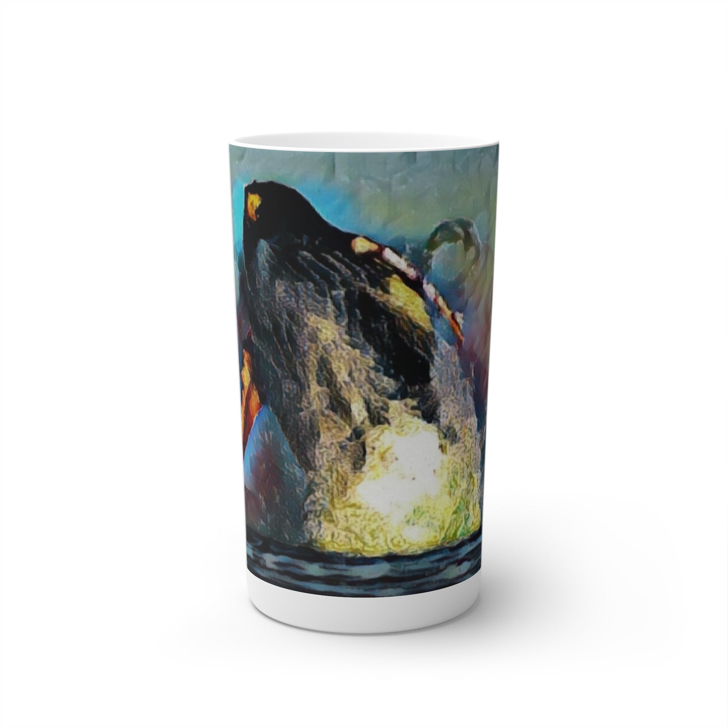 Conical Coffee Mugs (3oz, 8oz, 12oz) ... An Extraordinary Humpback Breach ... 'With Explosive Energy' ... Family Archives (KPH) ... Circa: 21st Century. Maui, HI ... Original Works ...