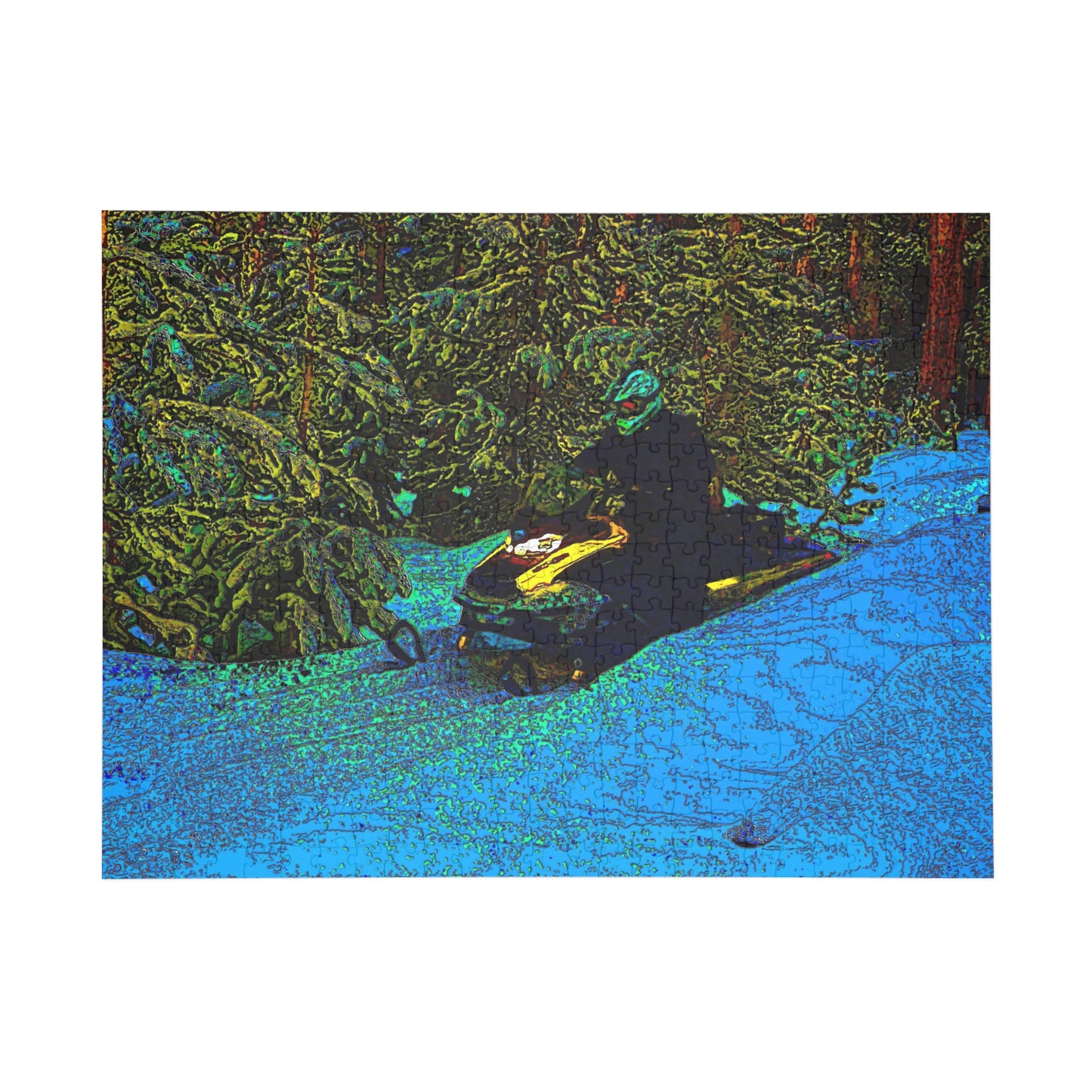 Puzzle (96, 252, 500, 1000-Piece) ... Yep ... "Another Day ... Riding Through The Wilderness ... " ... February 2023 ... Original Works ...