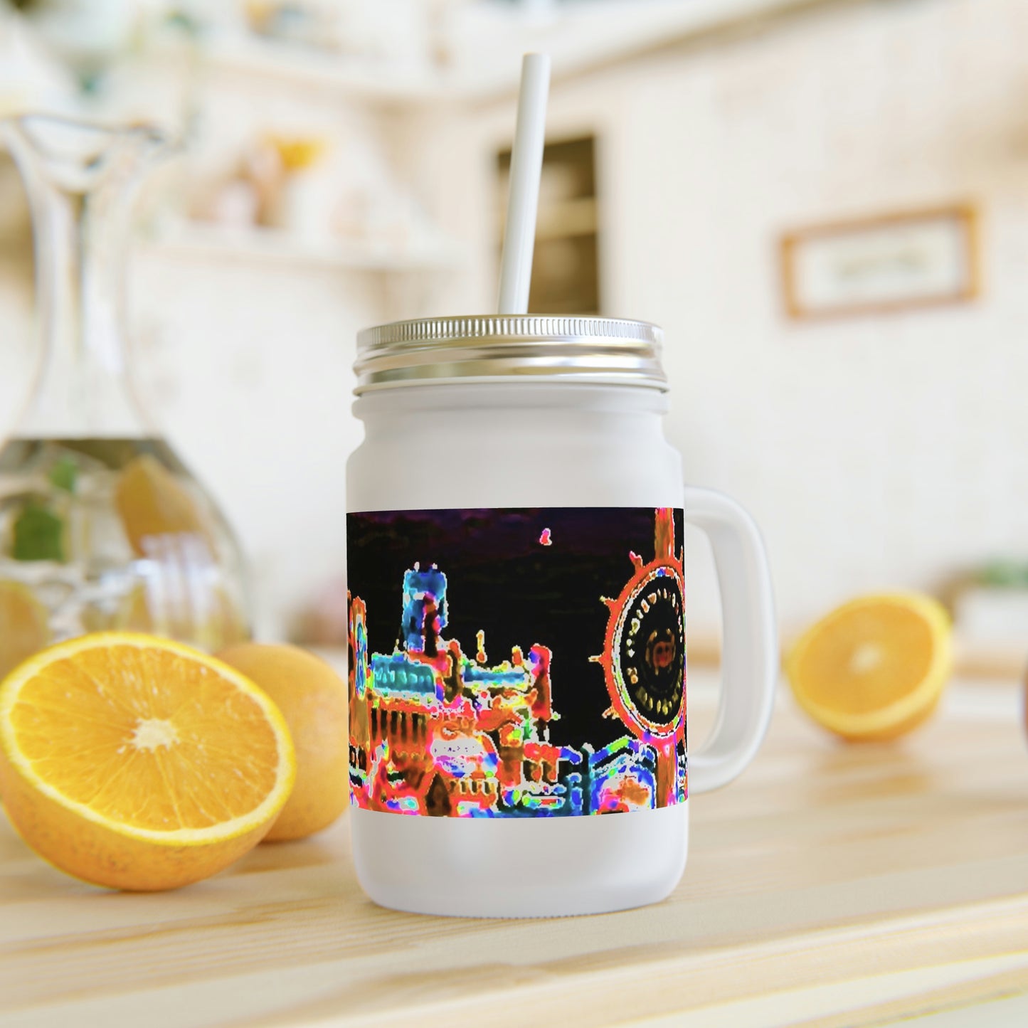 Mason Jar ... "No.9 Fishermen's Grotto - Fishermen's Wharf, SF, California" ... Family Archives: 1970's ... Original Works ...