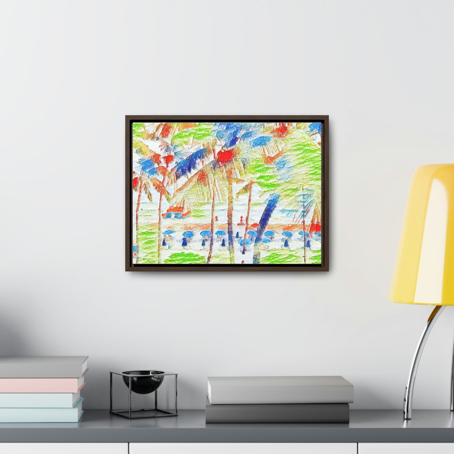 Gallery Canvas Wraps, Horizontal Frame ... "The Royal Hawai'ian: Waikiki Beach_Beach" ... Honolulu, HI ... Ocotber 2014 (Halloween) ... Original Works ...