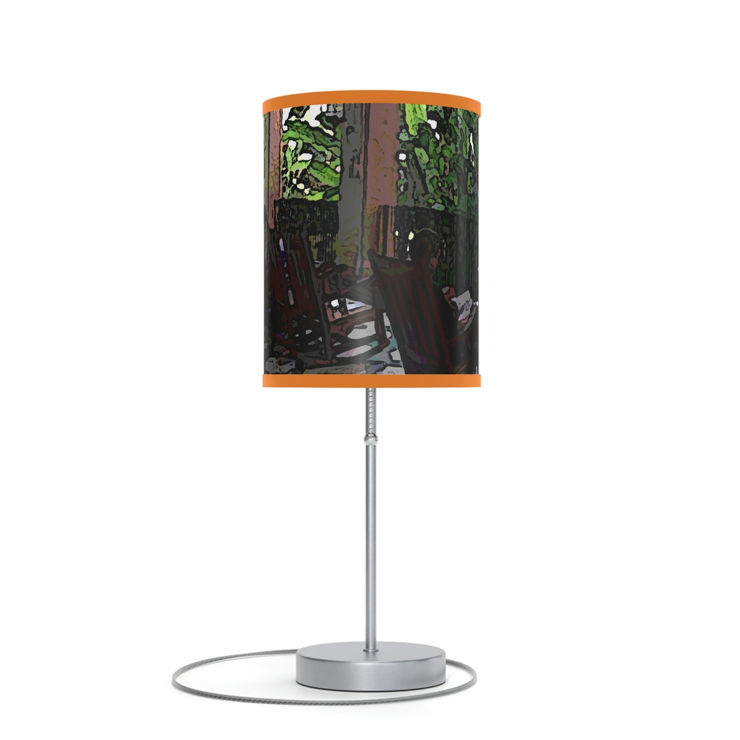 Lamp on a Stand, US|CA plug ...Lanai & Rocking Chairs At: 'The Pink Palace' ... The Royal Hawai'ian ... Honolulu, HI ... '27Oct2014' ... Original Works ...