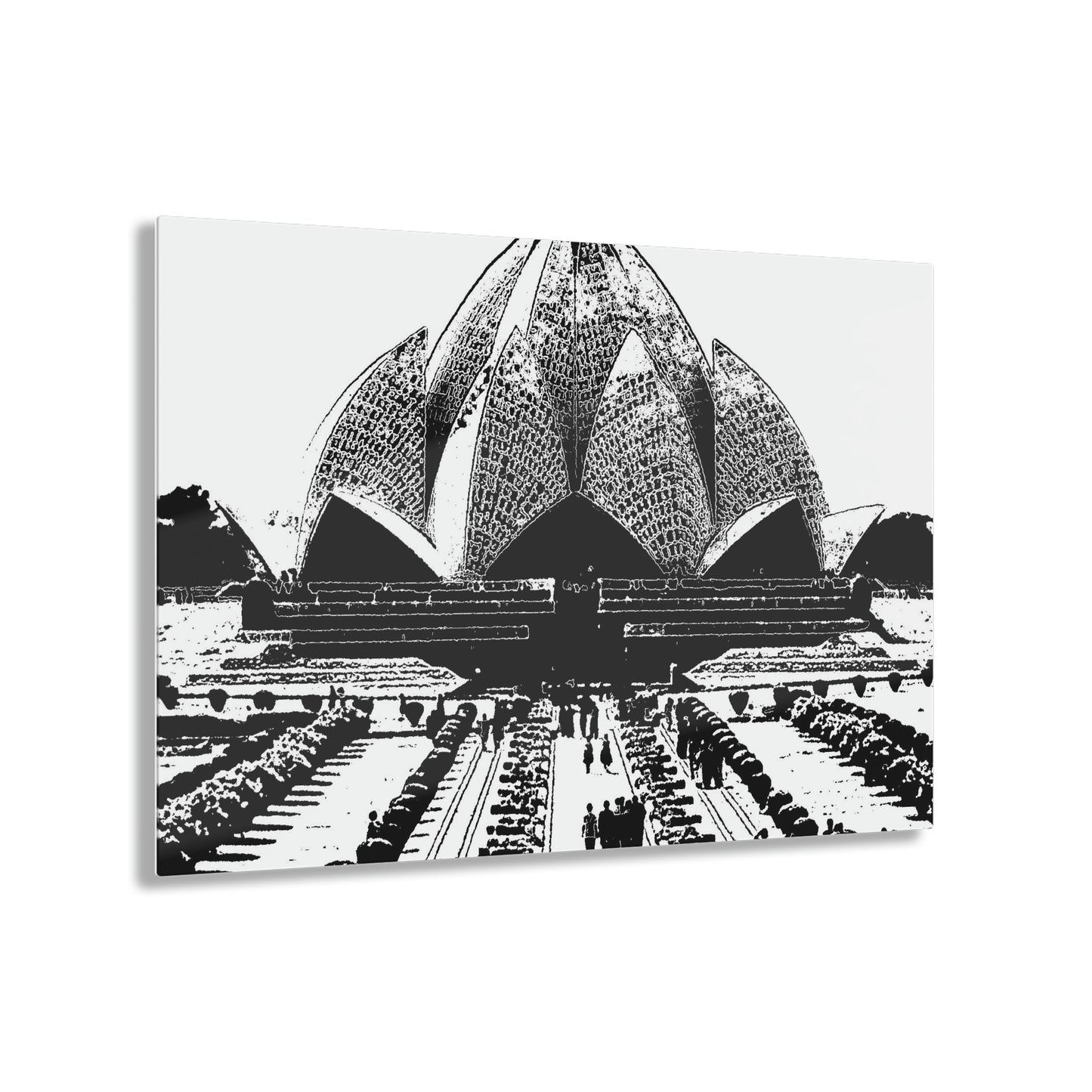 Acrylic Prints ... 'Bahai'i House-Of-Worship' ... "Lotus Temple: Delhi, India, 2008" ... Original Works ...