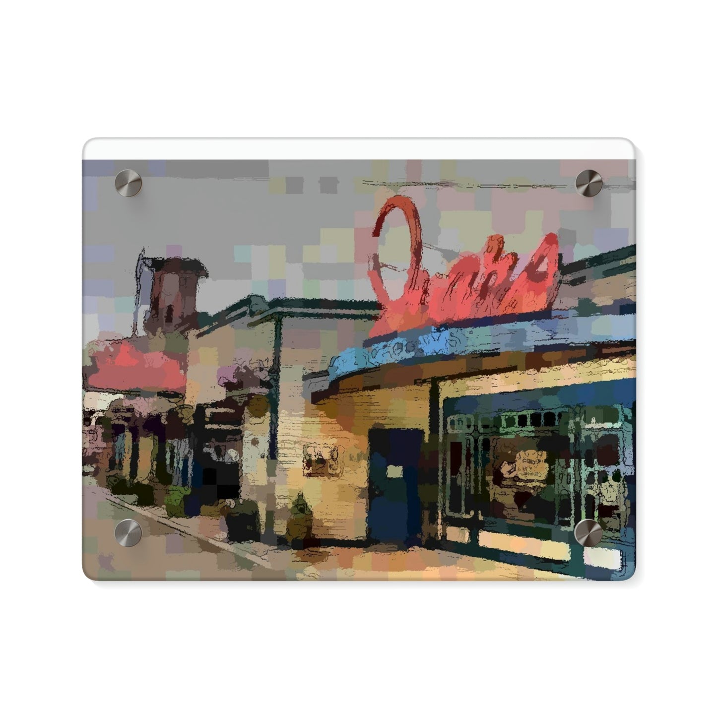 Acrylic Wall Art Panels ...  In-A-Hurry & Stressed? ... Remember: Keep "Clam" ... Clam_Happy ...  'Ivars: Seattle Waterfront' ... Personal Archives ... Original Works ...