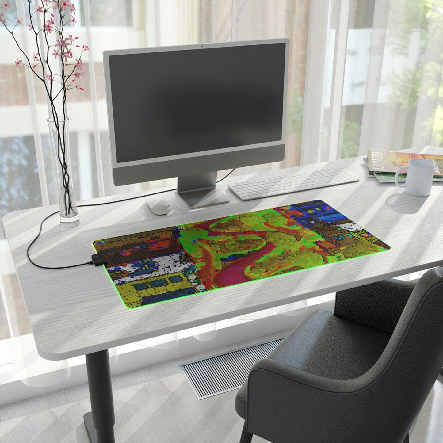 LED Gaming Mouse Pad ... A Crazy Street ... 'Eight Winding Curve-Switchbacks' ... "Lombard Street, San Francisco, CA' ... Family Archives: 1970's ... Original Works ...