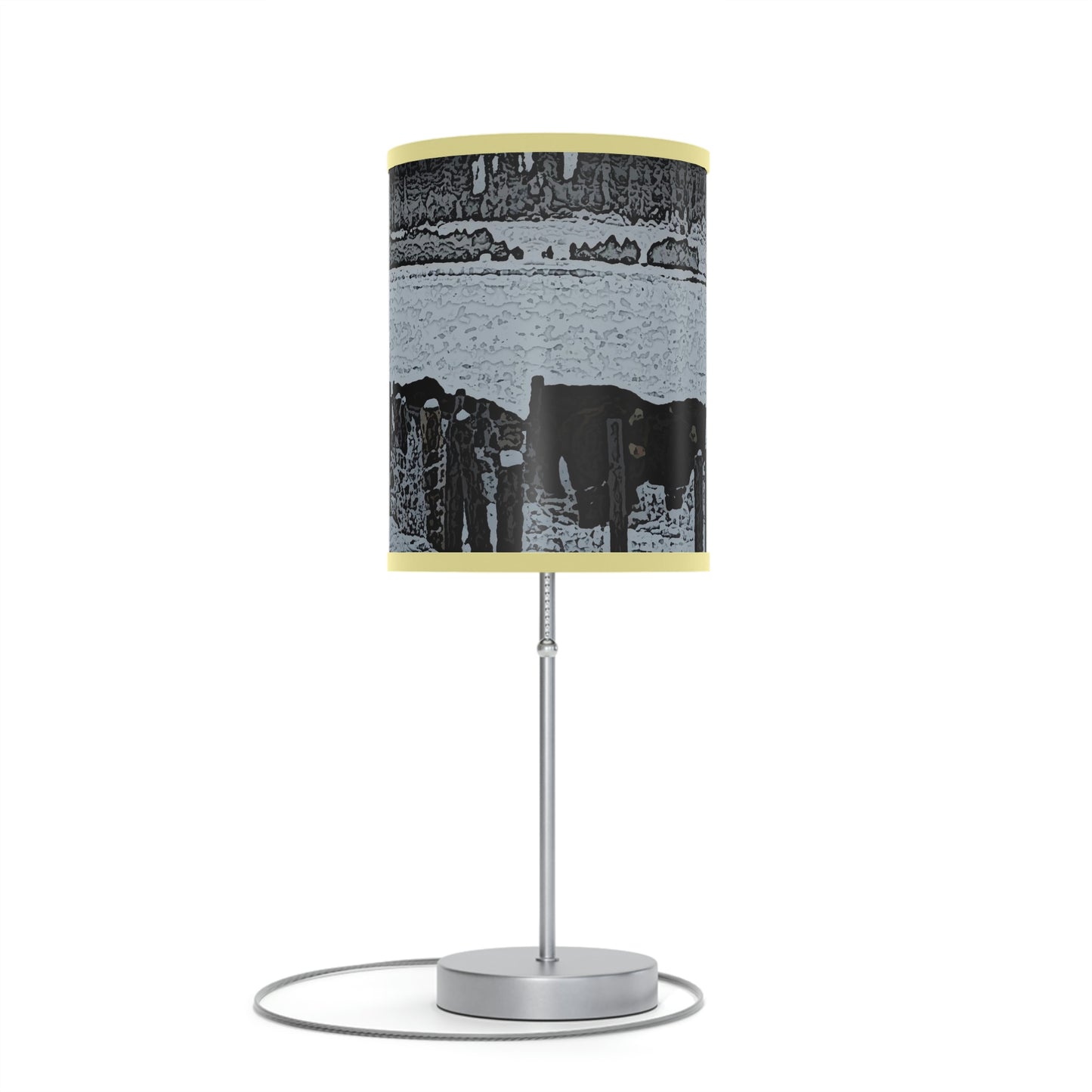 Lamp on a Stand, US|CA plug ... A Quiet Morning ... "Along The Red River & Nature Preserve Plateau" ... Jan23 ... Original Works ...