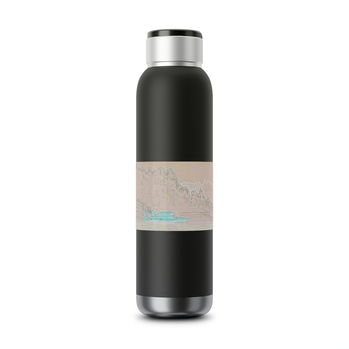 Soundwave Copper Vacuum Audio Bottle 22oz ... Seattle Columbia Cup On Lake Washington ... "Dave Wilcox Heads For The Win" ... Associate Gift-Photo ... Original Works ...