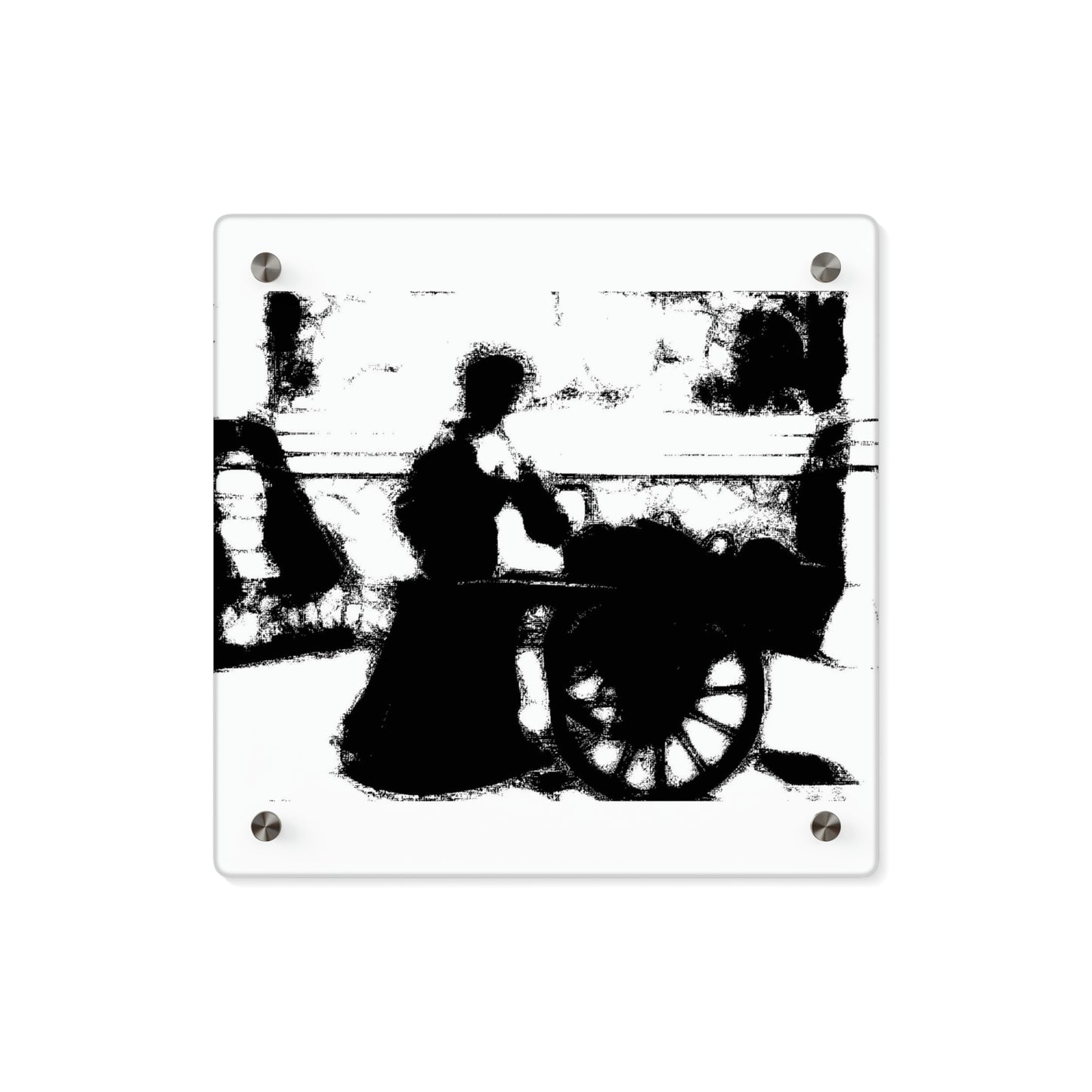 Acrylic Wall Art Panels ... Dublin's "Molly Malone Along Grafton Street" ... Cryin' Cockels & Muscles Alive-Alive-Oh ... Circa 2003 ... Original Works ...