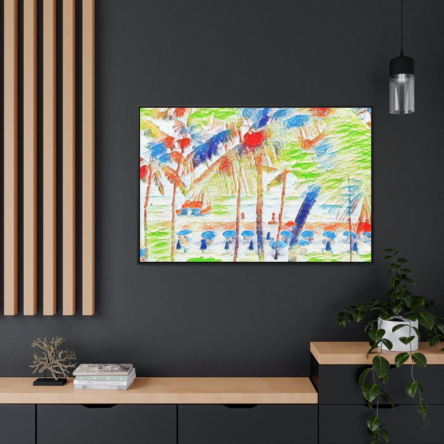 Gallery Canvas Wraps, Horizontal Frame ... "The Royal Hawai'ian: Waikiki Beach_Beach" ... Honolulu, HI ... Ocotber 2014 (Halloween) ... Original Works ...
