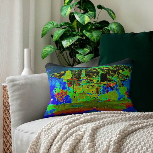 Spun Polyester Lumbar Pillow ..."Lombard Street San Francisco, CA, USA" ... Family Archives 1970's ... Original Works ...