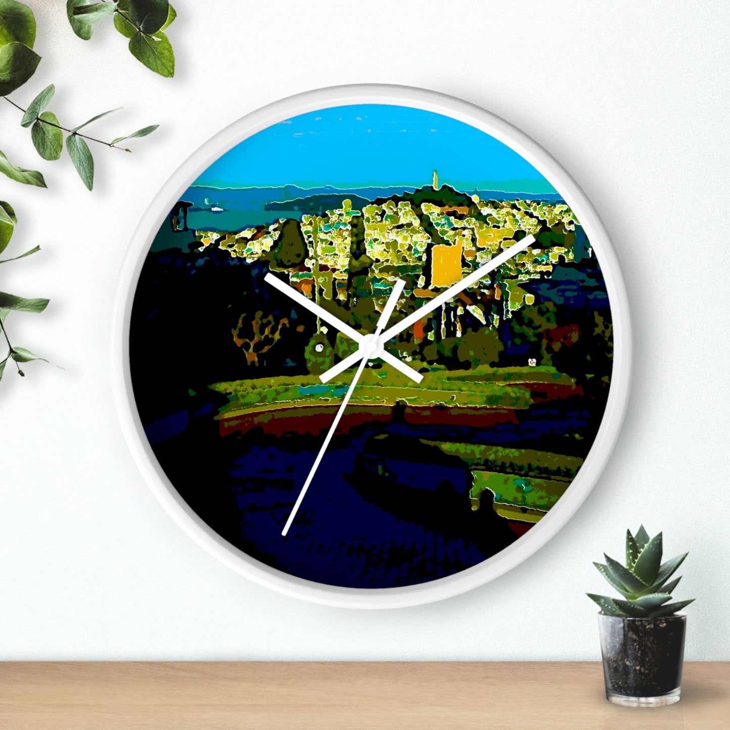 Wall clock ... "Lombard Street San Francisco, CA, USA" ... Family Archives 1970's ... Original Works ...