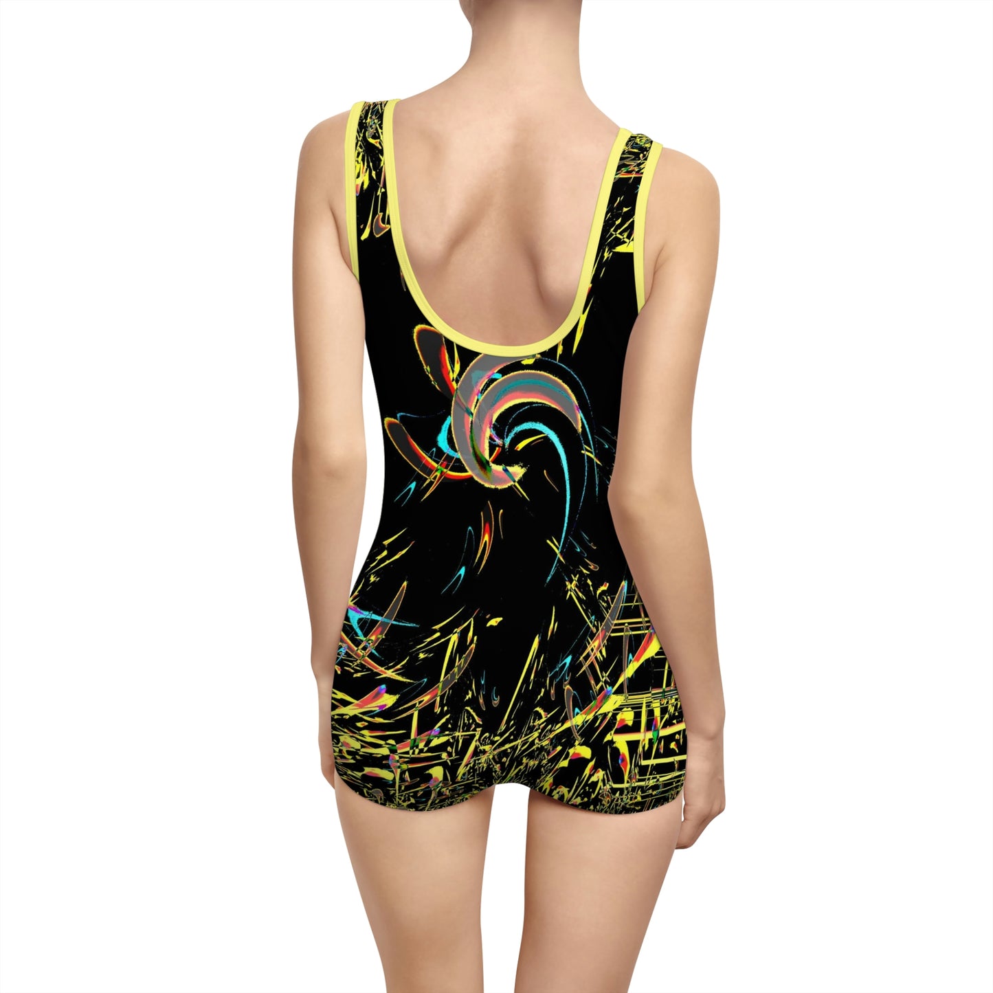 Women's Vintage Swimsuit ... "Waning Moon" ... Central Idaho ... October 2022 ... Rendering Time: 22 Hours ... Original Works ...