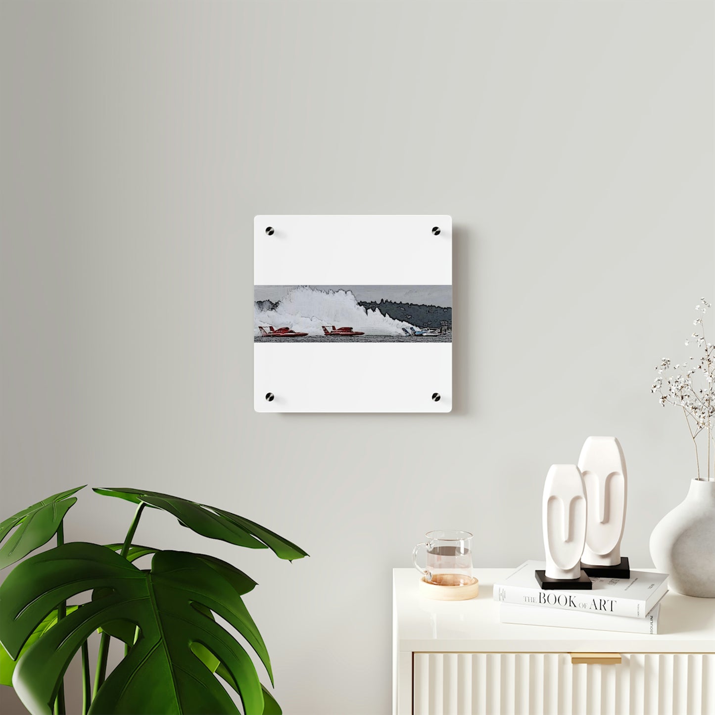 Acrylic Wall Art Panels ... Seattle Columbia Cup On Lake Washington ... "Dave Wilcox Heads For The Win" ... Associate Gift-Photo ... Original Works ...