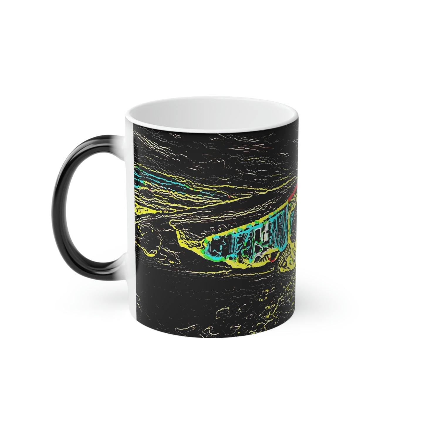Magic Mug ... "Snow Vehicle In Snow Storm At-Rest" ... Circa 12Mar23 ... Central Idaho ... 18-Hours Rendering Time: Original Works ...