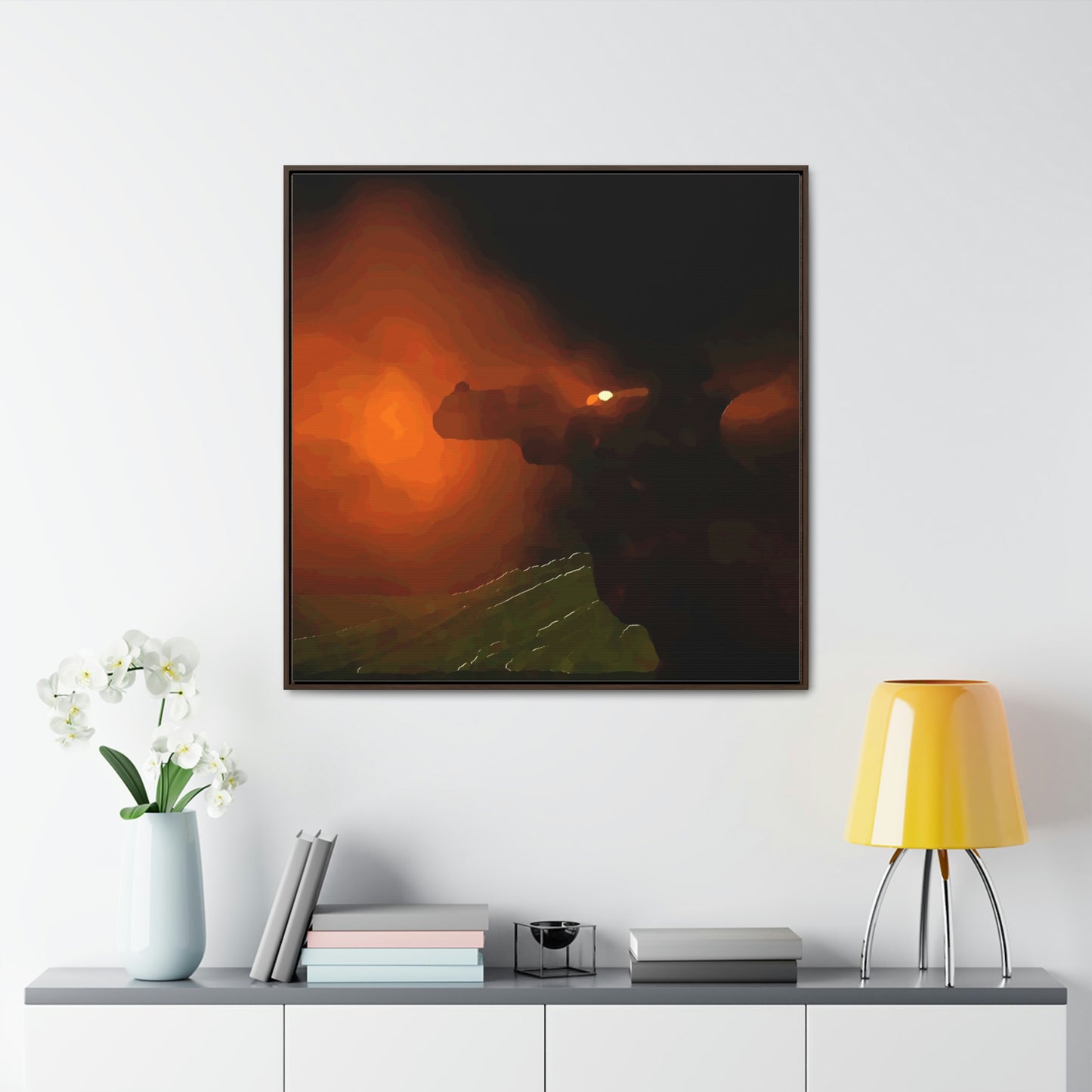 Gallery Canvas Wraps, Square Frame ... Ruger .357 Magnum Early-Morning-Target-Practice ... 'Circa April 2022' ... Original Works ...
