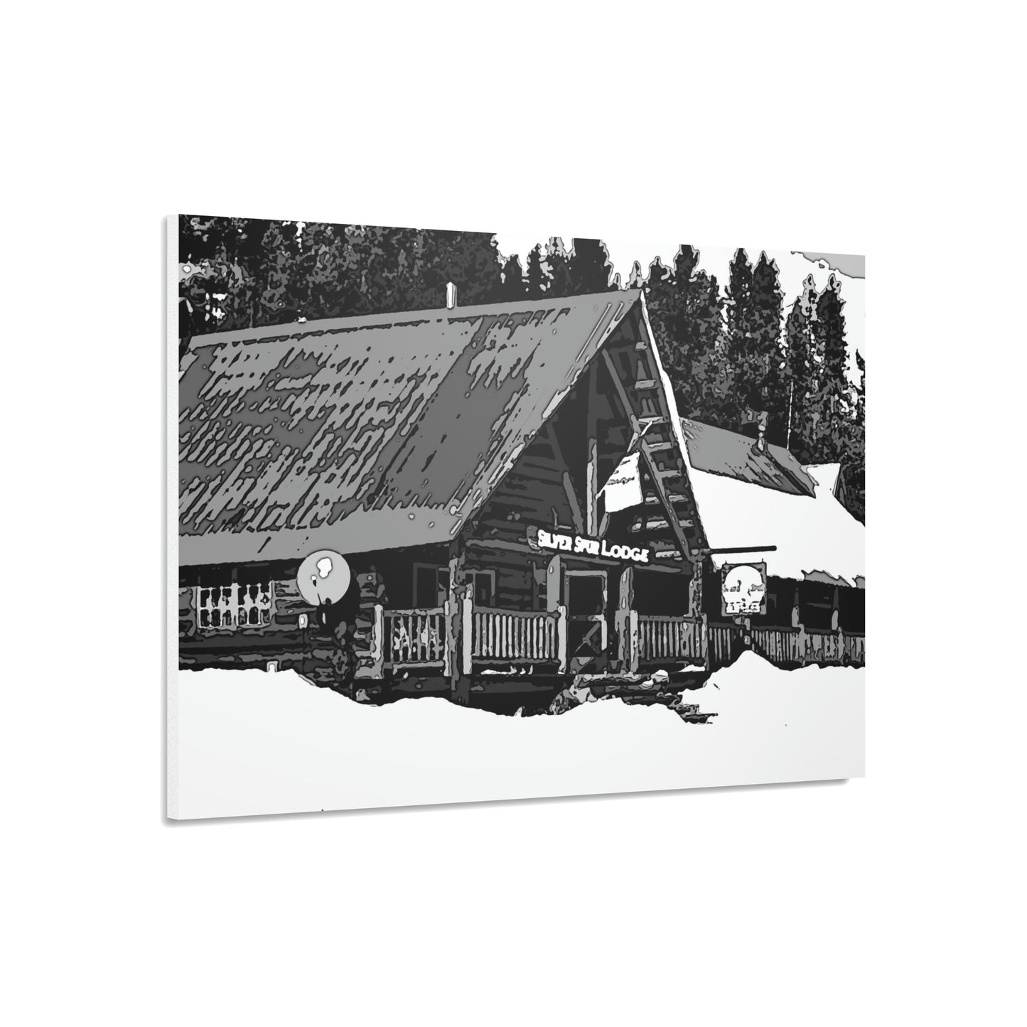 Foam Board ... A Beautiful Lodge & Back-Country Outfitter In A Mountain Town ... 'Dixie, Idaho, November 2022' ... Original Works ...