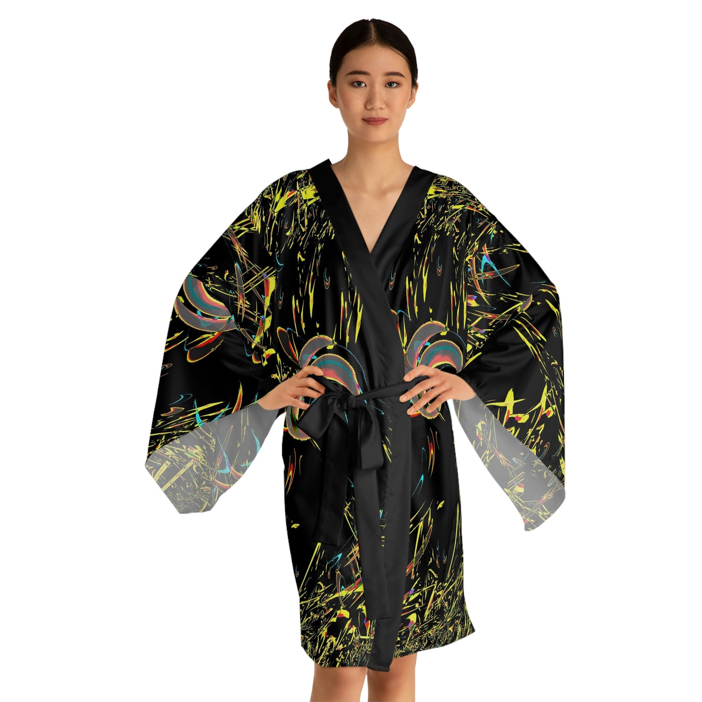 Long Sleeve Kimono Robe ... "Waning Moon" ... Central Idaho ... October 2022 ... Rendering Time: 22 Hours ... Original Works ...