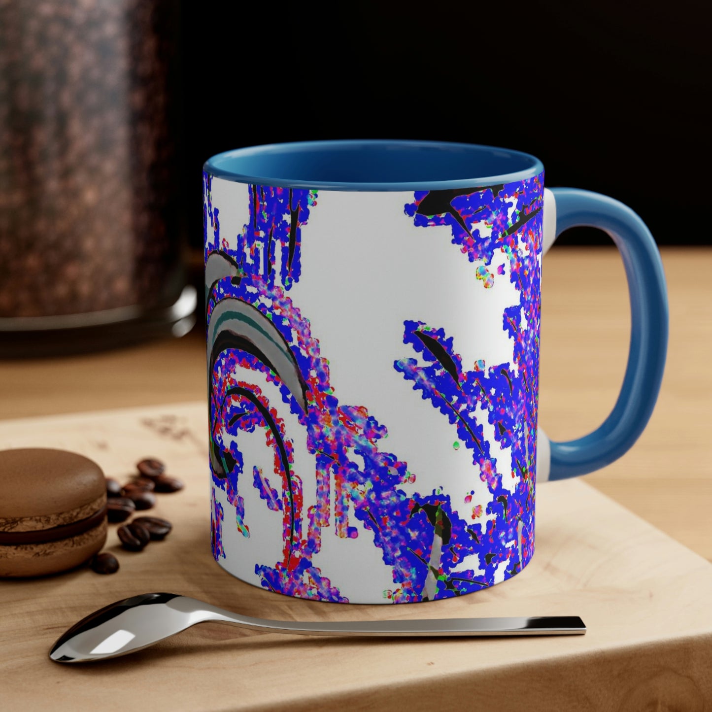 Accent Coffee Mug, 11oz ... "Waning Moon" ... Central Idaho ... October 2022 ... Rendering Time: 22 Hours ... Original Works ...