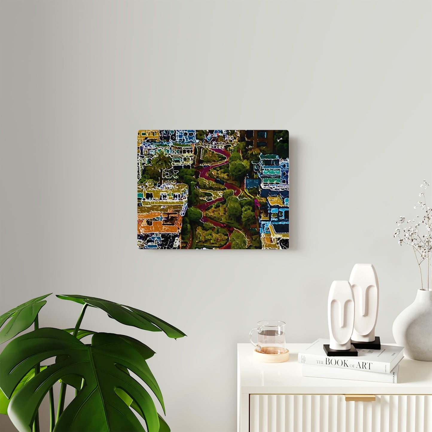 Acrylic Wall Art Panels ... A Crazy Street ... 'Eight Winding Curve-Switchbacks' ... "Lombard Street, San Francisco, CA' ... Family Archives: 1970's ... Original Works ...
