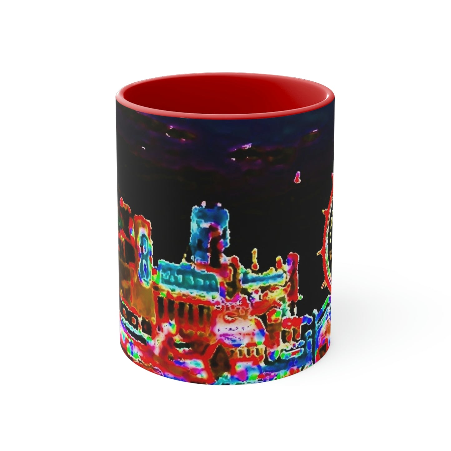 Accent Coffee Mug, 11oz ... "No.9 Fishermen's Grotto - Fishermen's Wharf, SF, California" ... Family Archives: 1970's ... Original Works ...
