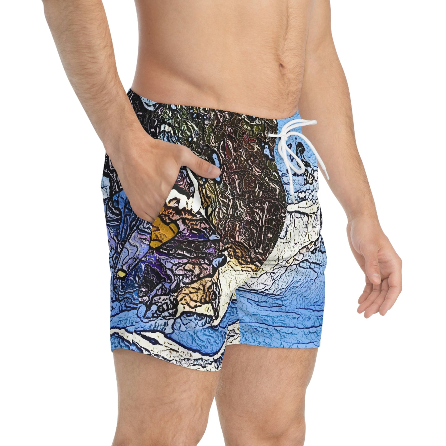 Swim Trunks ... Blasting Through-The-Powder ... 'Central Idaho Mounains ... ' 2Dec22 ...