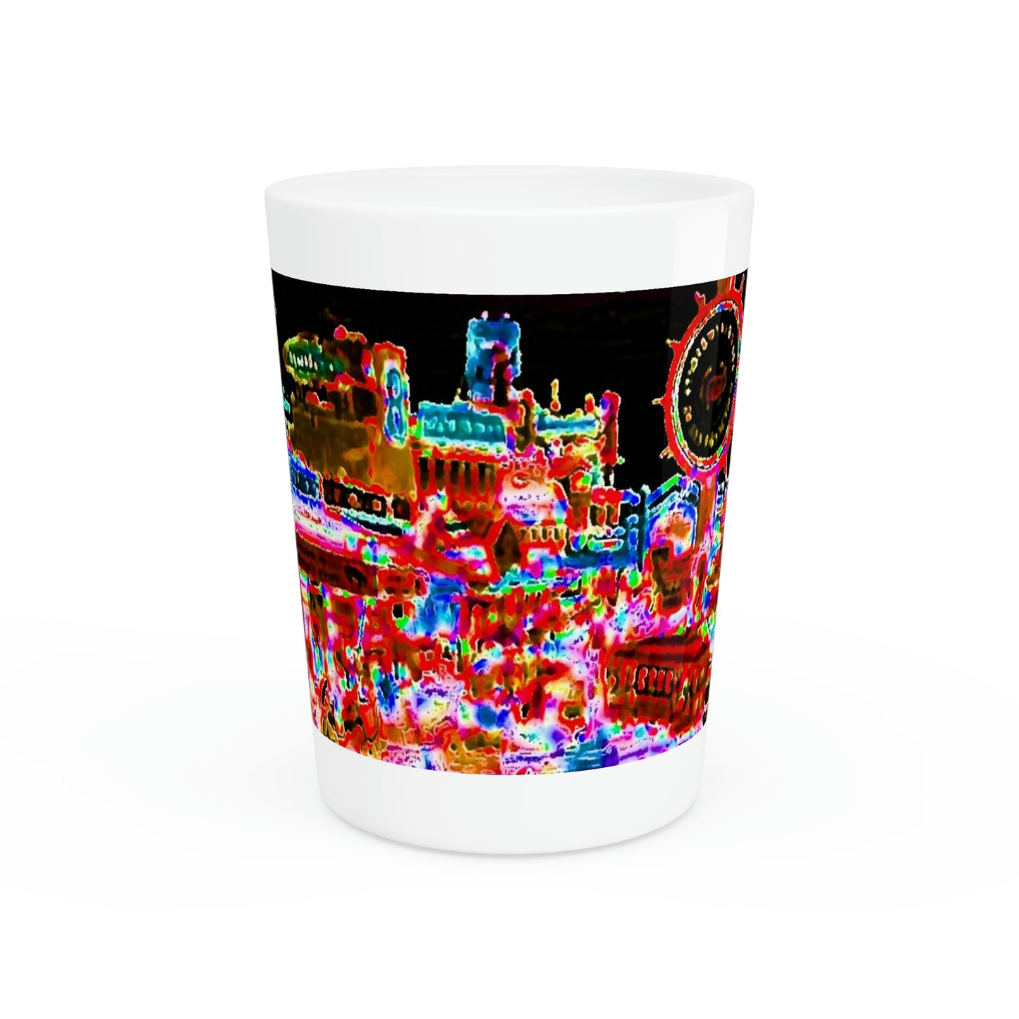 Shot Glass ... "No.9 Fishermen's Grotto - Fishermen's Wharf, SF, California" ... Family Archives: 1970's ... Original Works ...