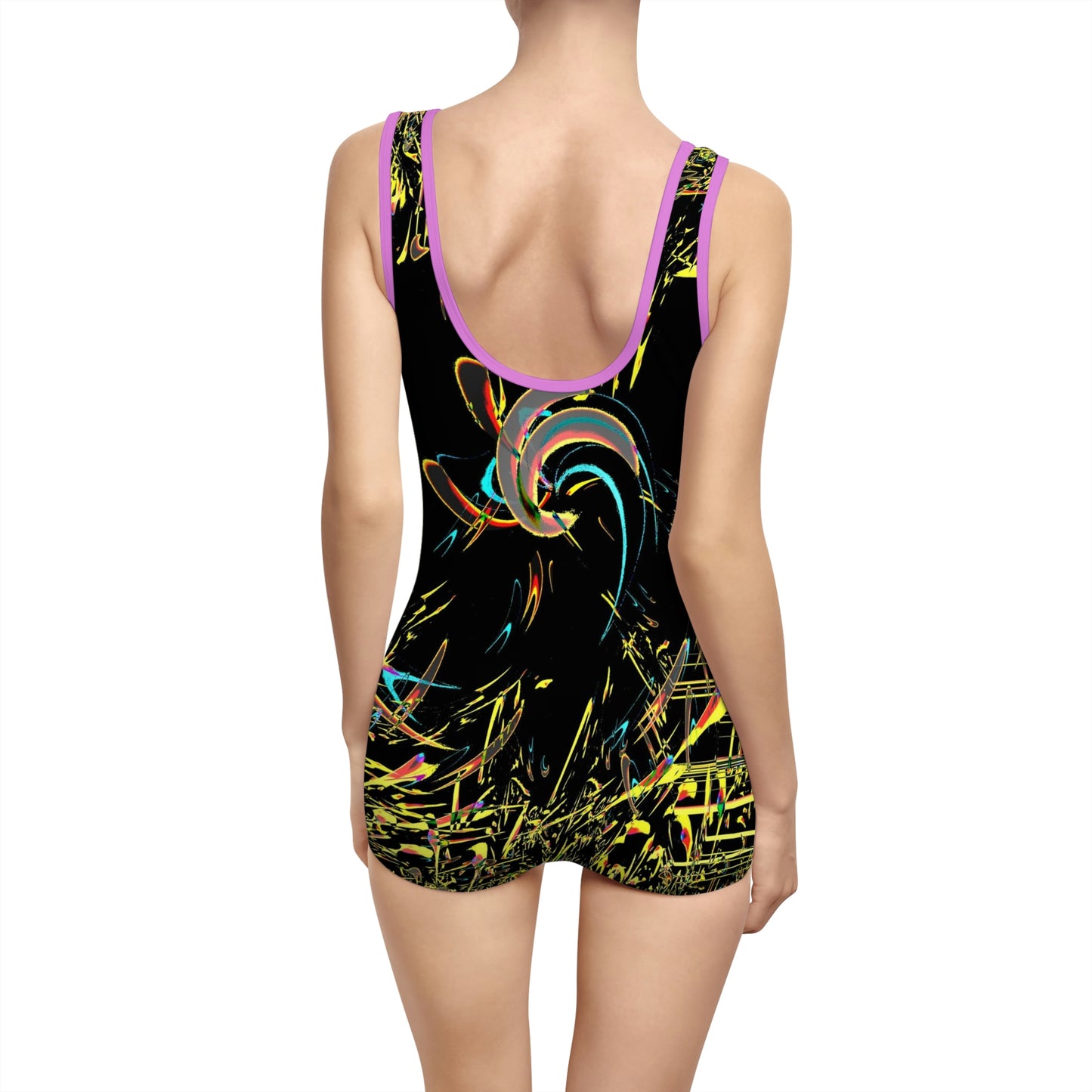 Women's Vintage Swimsuit ... "Waning Moon" ... Central Idaho ... October 2022 ... Rendering Time: 22 Hours ... Original Works ...