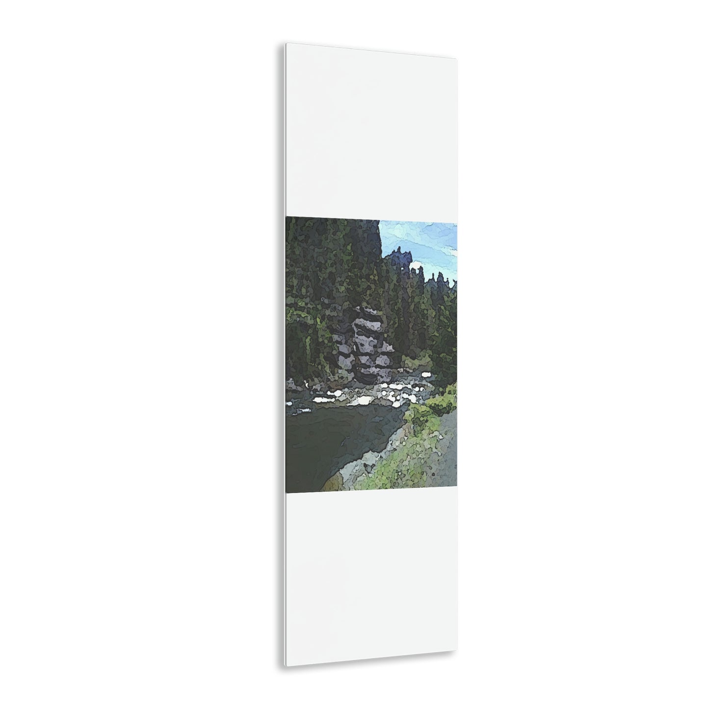 Acrylic Prints ...  "I Am Innocent" ... Tricky-Dick Immortalized ... Nixon Rock: Along The River ... Central Idaho, Summer 2020 ... Original Works ...