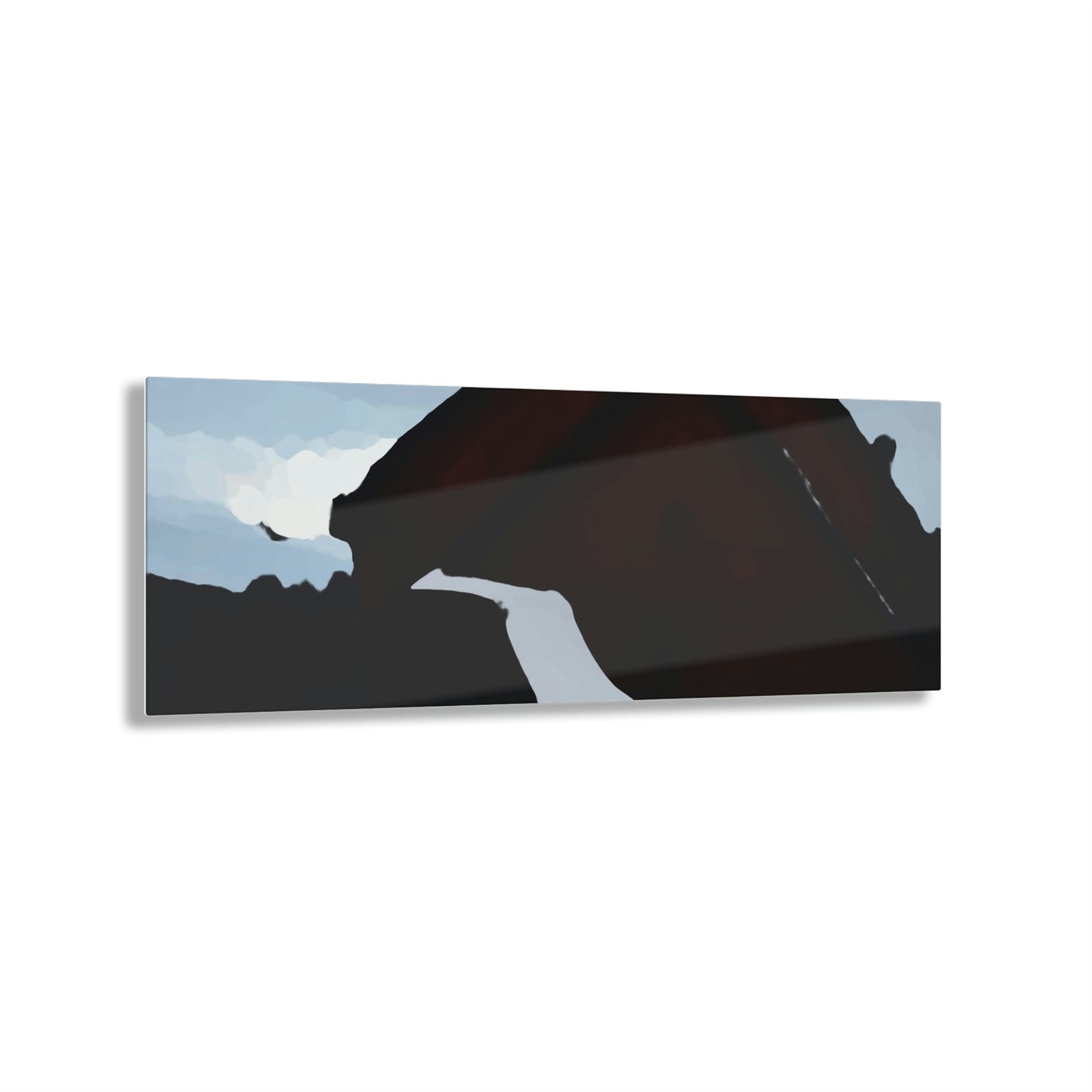 Acrylic Prints ... After An Intense Snow Storm ... 'Digging Out' ... A Vehicle & Cabin "In The Mountains" ... March 2023 ... Original Works ...