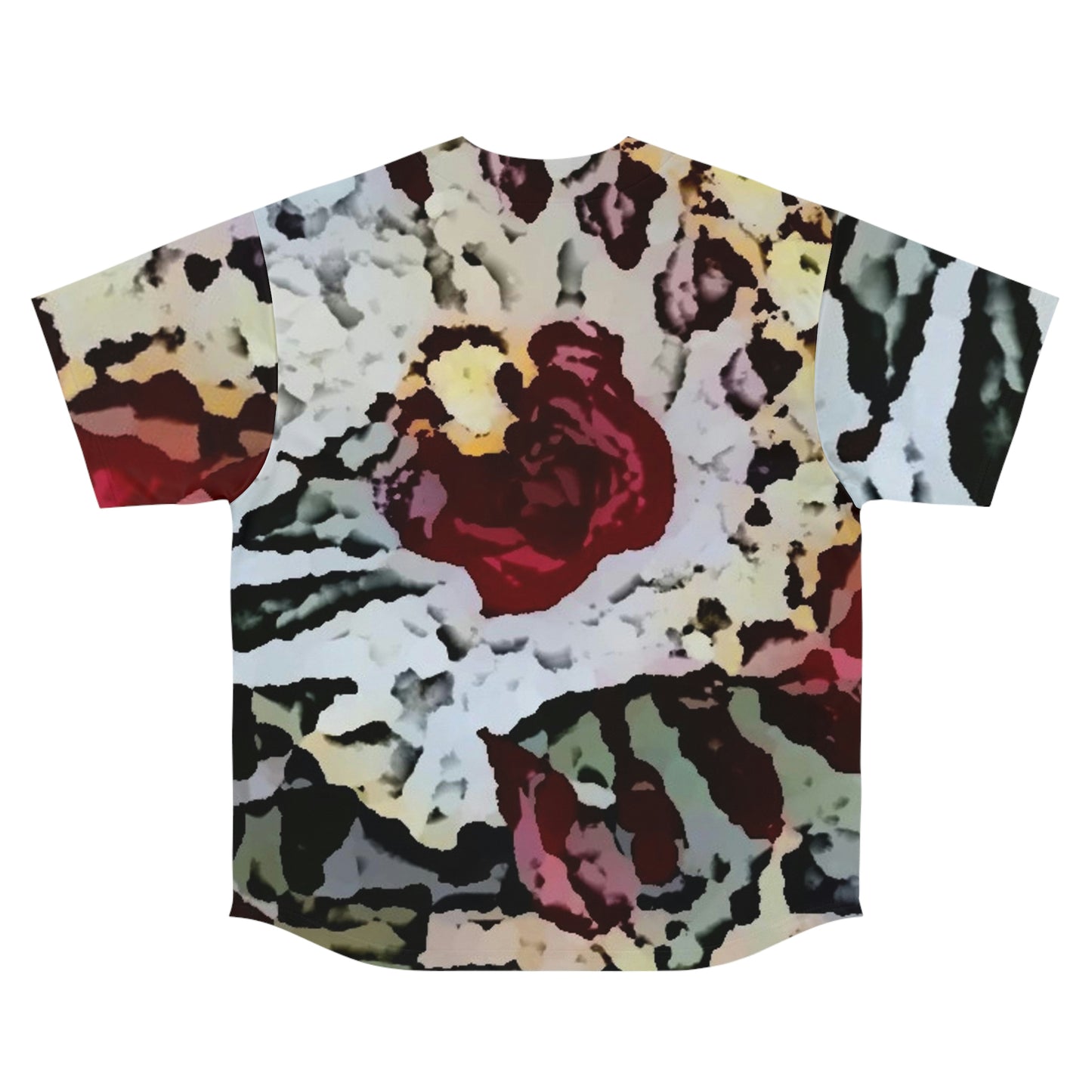 Men's Baseball Jersey ... "A Friendly Flower" ... Pointsettia 'Pointing' ... Original Works ... (Supplied Photograph) ...
