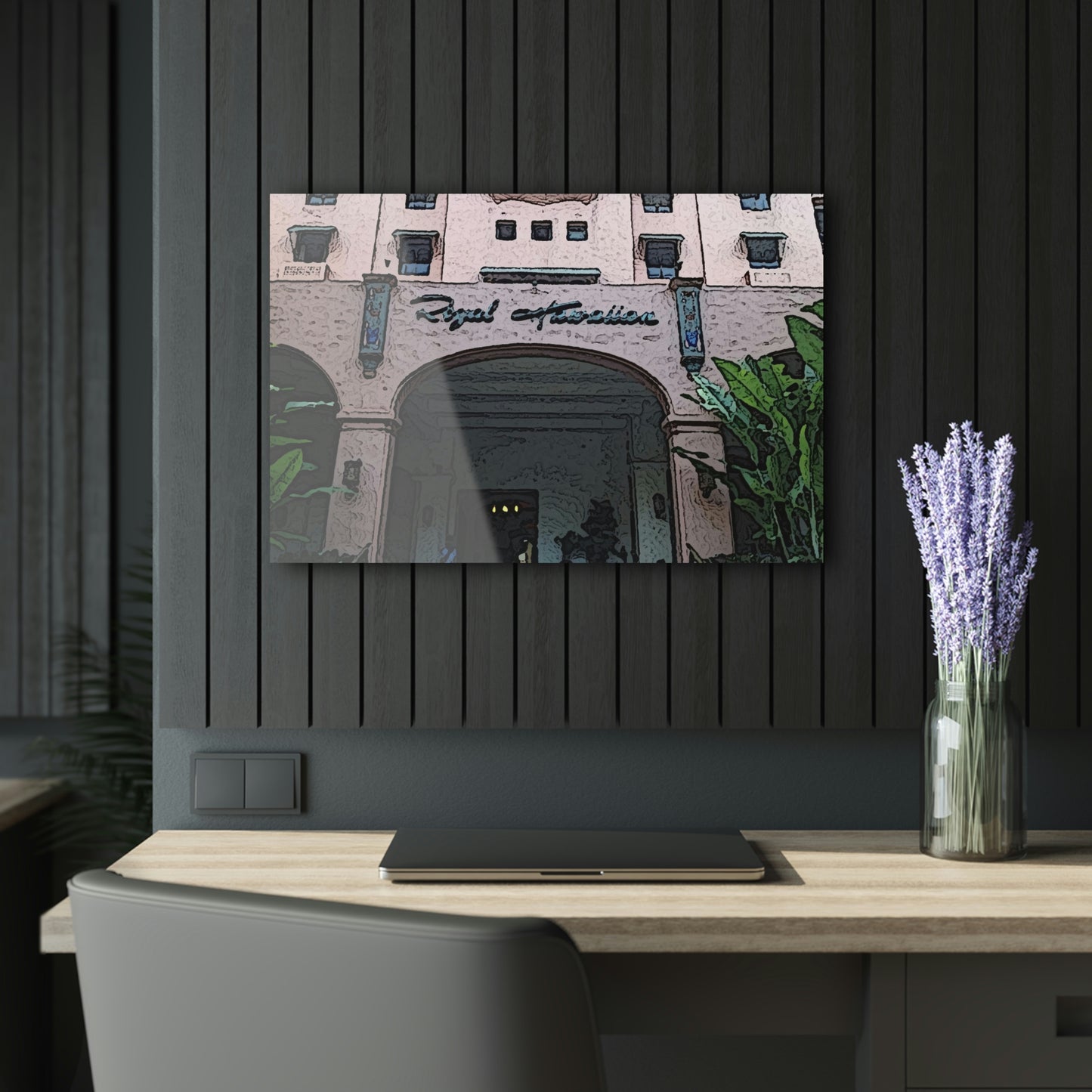 Acrylic Prints (French Cleat Hanging)  ...  "La Grande Entree" At: 'The Pink Palace' ... The Royal Hawai'ian ... Honolulu, HI ... '27Oct2014' ... Original Works ...